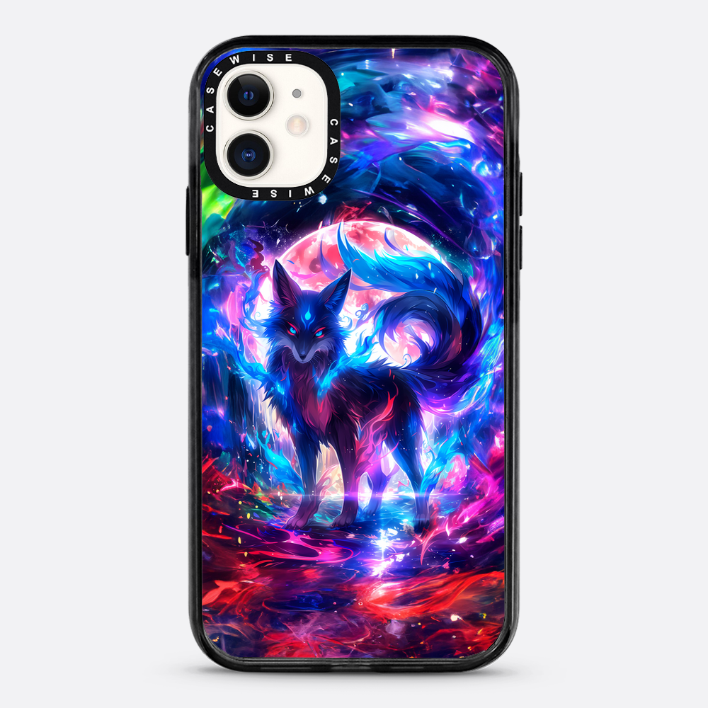 Rainbow Colorful Kitsune Fox - Etui