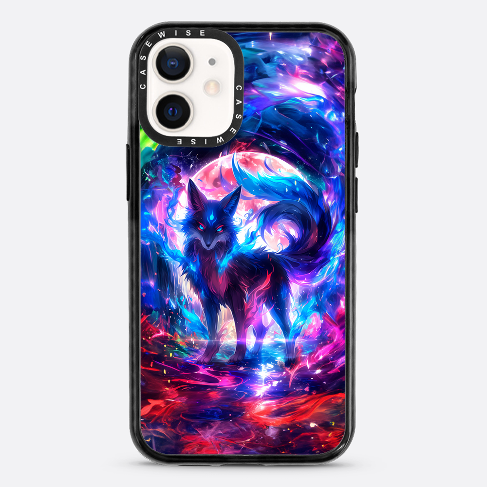 Rainbow Colorful Kitsune Fox - Etui