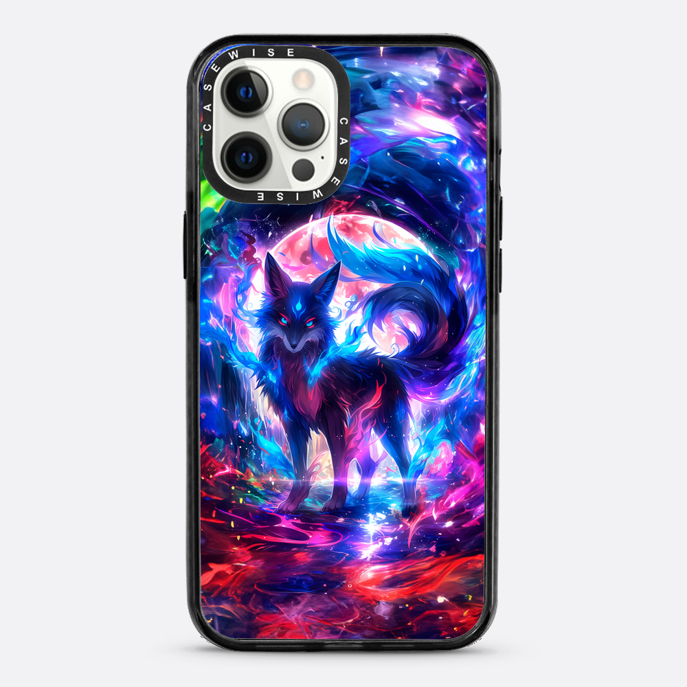 Rainbow Colorful Kitsune Fox - Etui