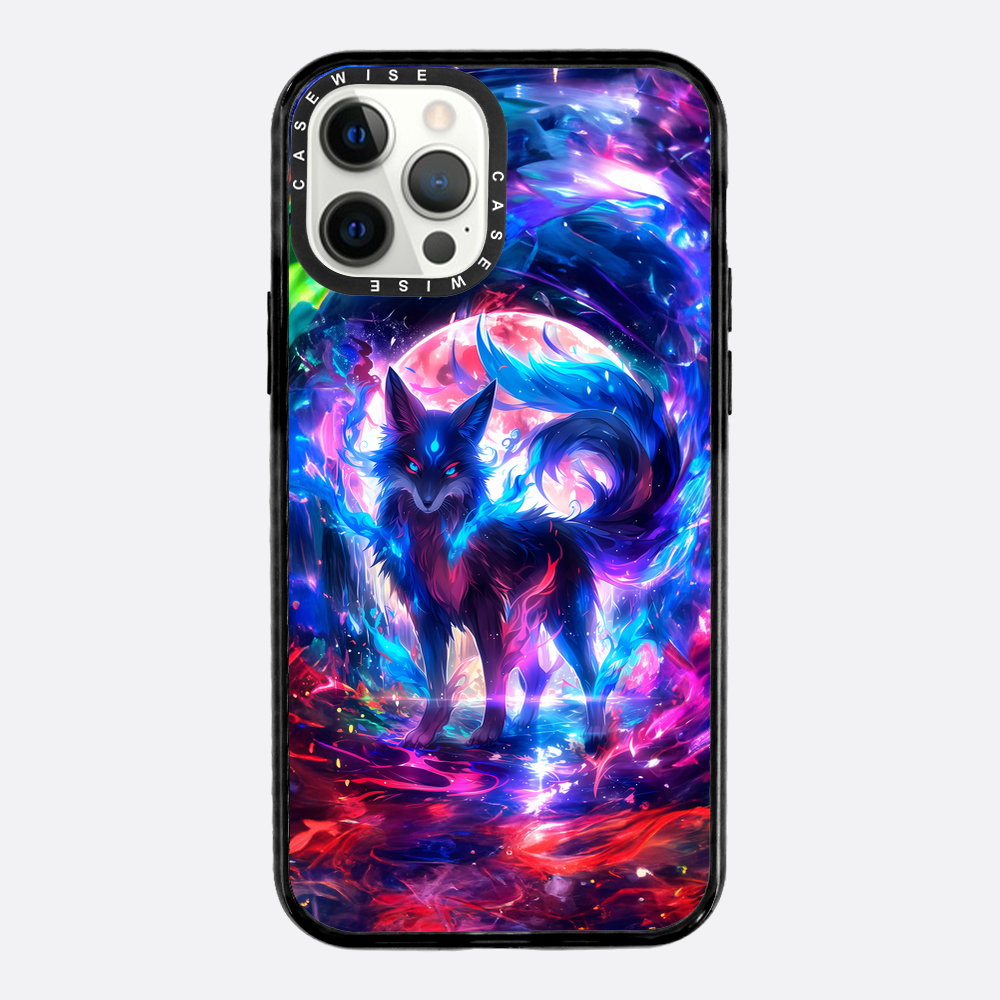 Rainbow Colorful Kitsune Fox - Etui
