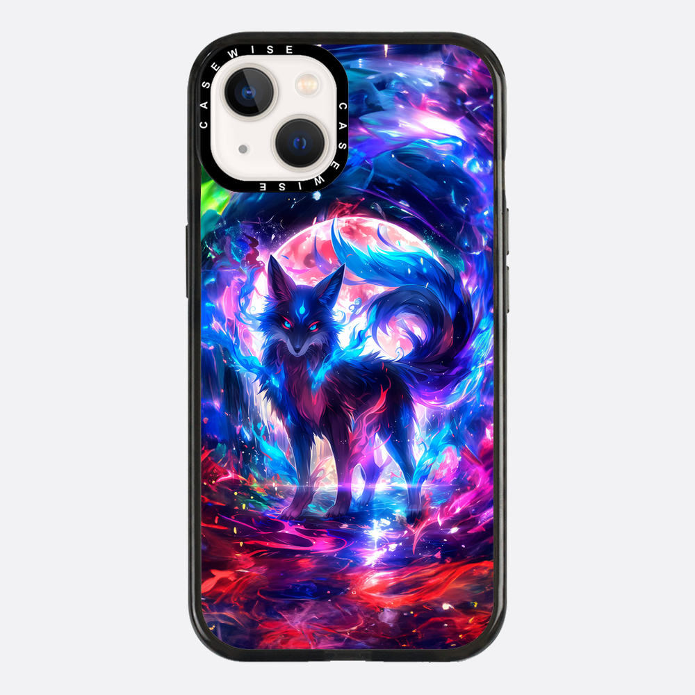 Rainbow Colorful Kitsune Fox - Etui