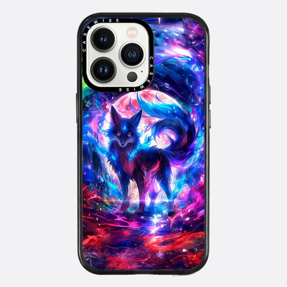 Rainbow Colorful Kitsune Fox - Etui