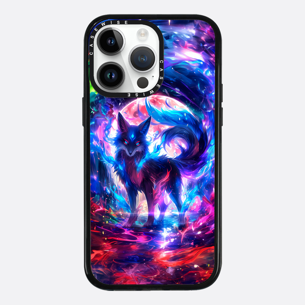Rainbow Colorful Kitsune Fox - Etui