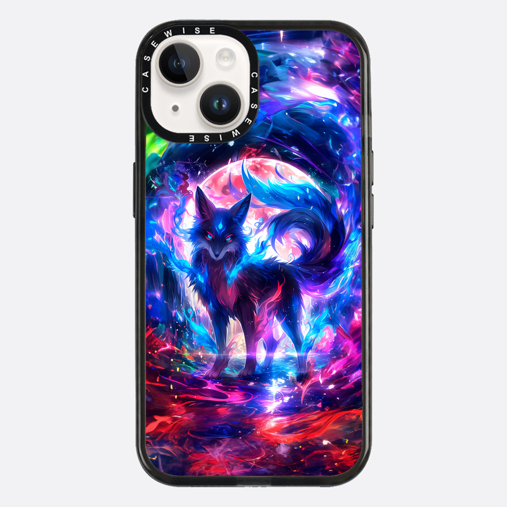 Rainbow Colorful Kitsune Fox - Etui