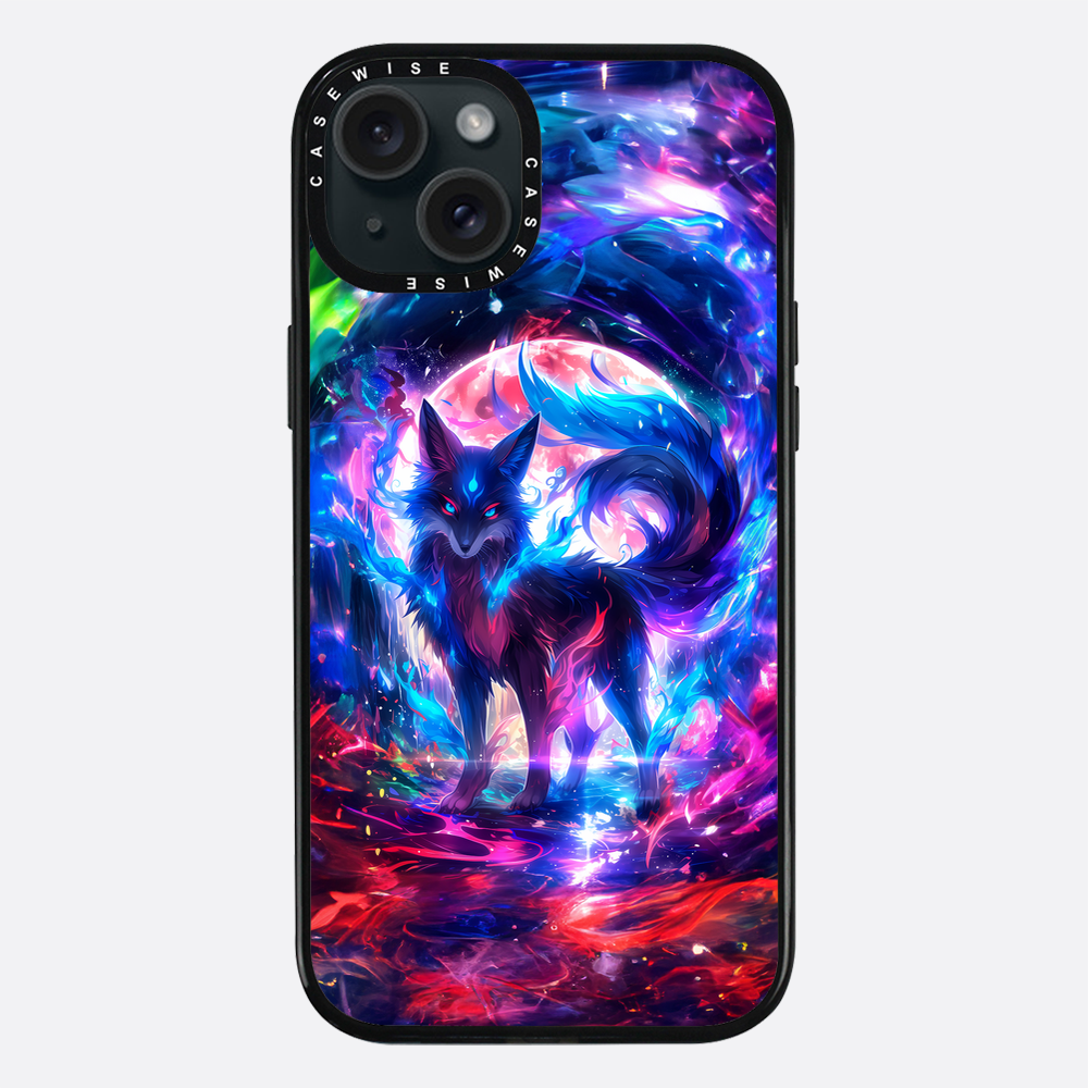 Rainbow Colorful Kitsune Fox - Etui