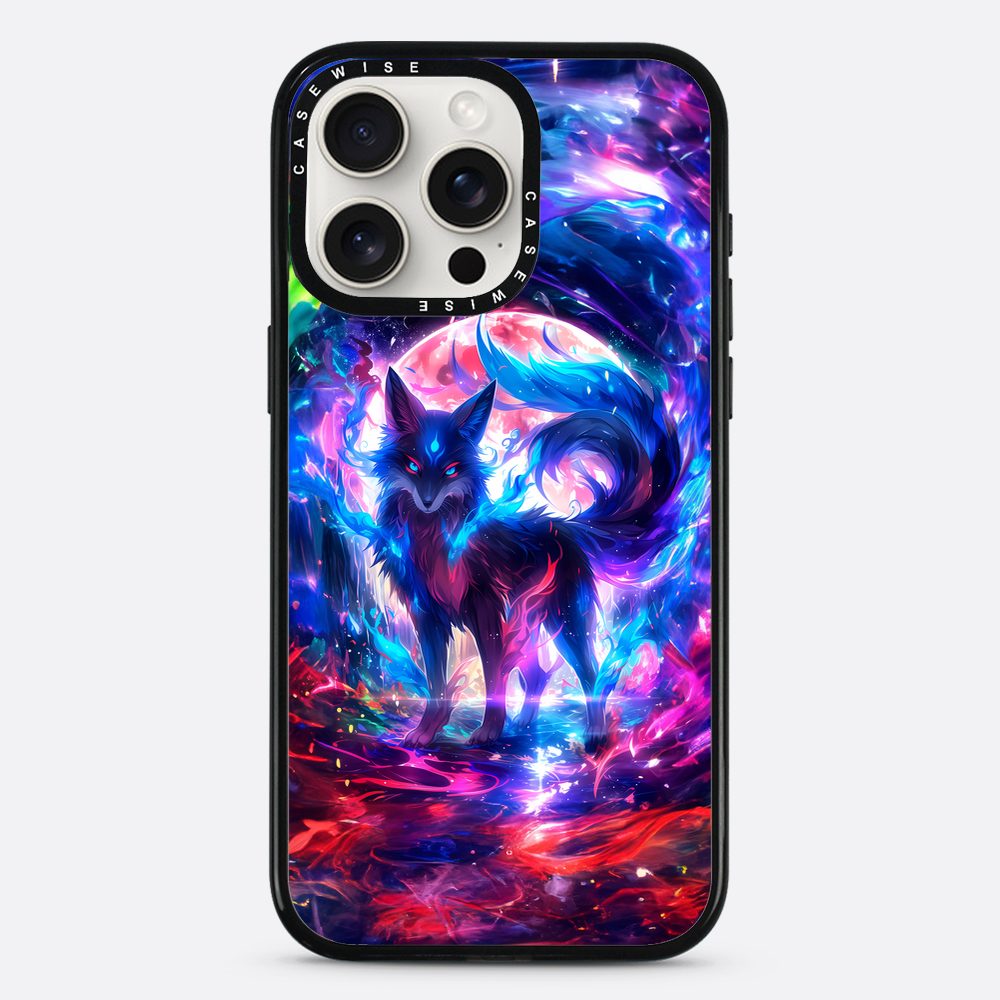 Rainbow Colorful Kitsune Fox - Etui