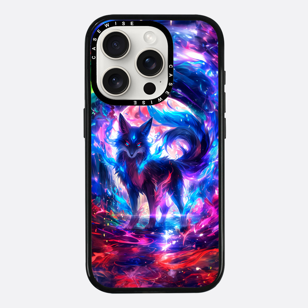 Rainbow Colorful Kitsune Fox - Etui