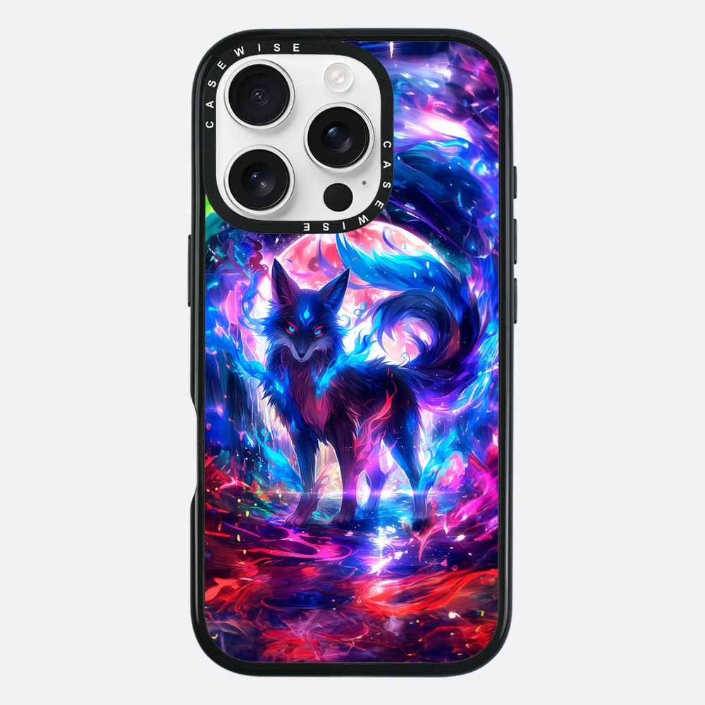 Rainbow Colorful Kitsune Fox - Etui