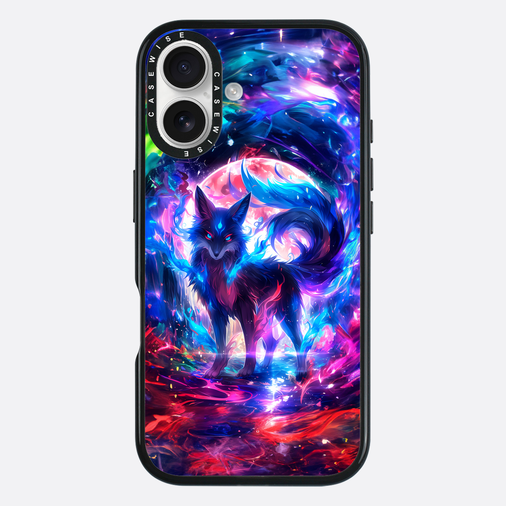 Rainbow Colorful Kitsune Fox - Etui