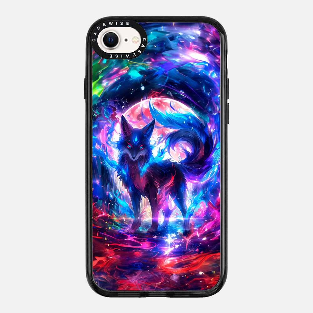 Rainbow Colorful Kitsune Fox - Etui