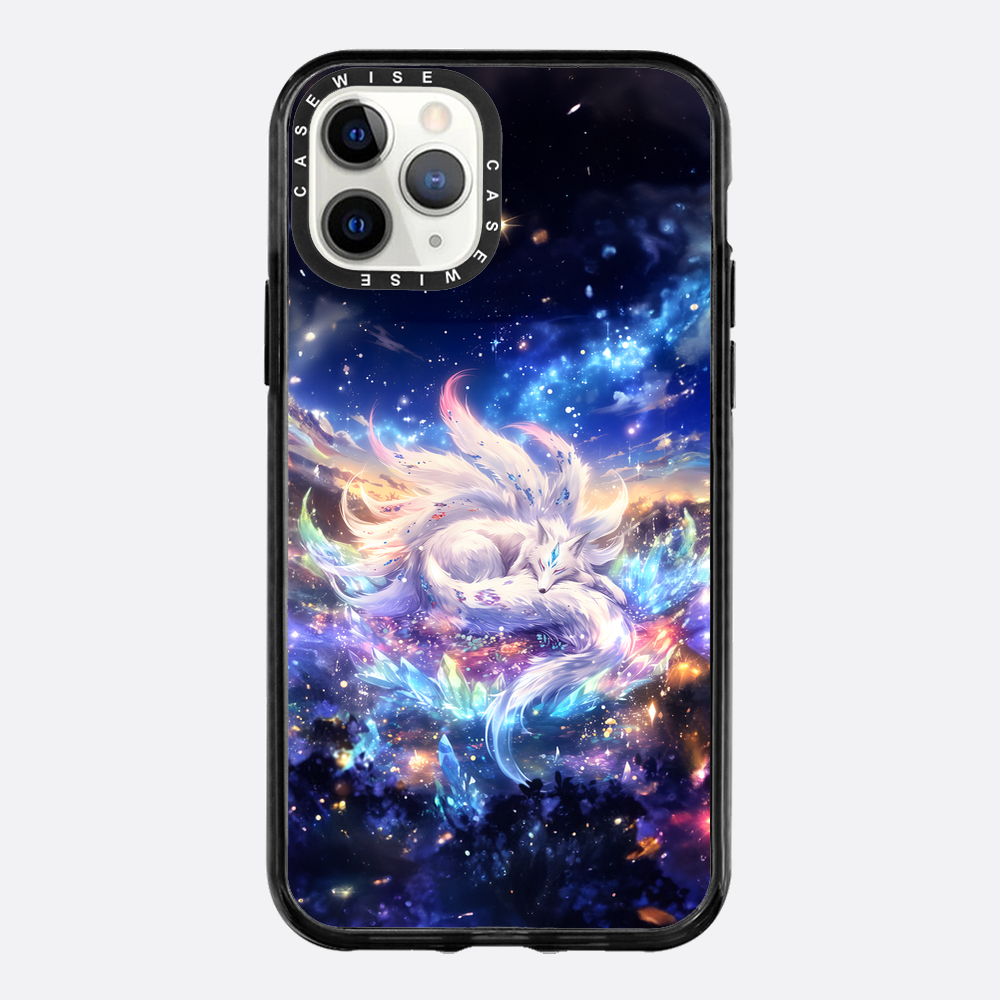 Crystal Sleeping Kitsune Fox - Etui