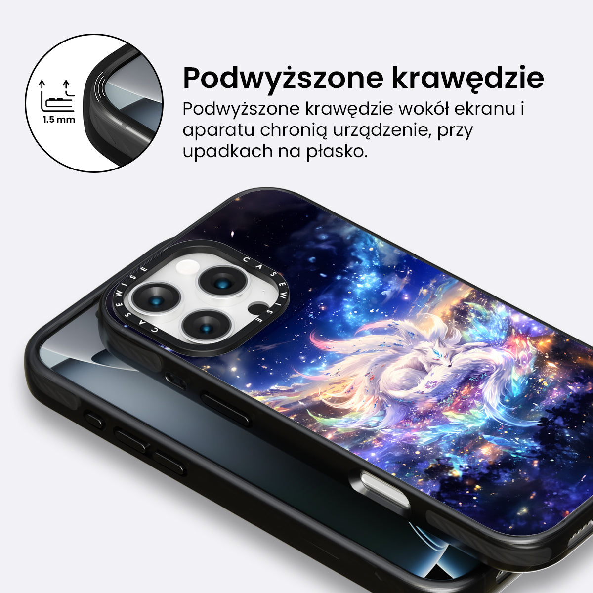 Crystal Sleeping Kitsune Fox - Etui