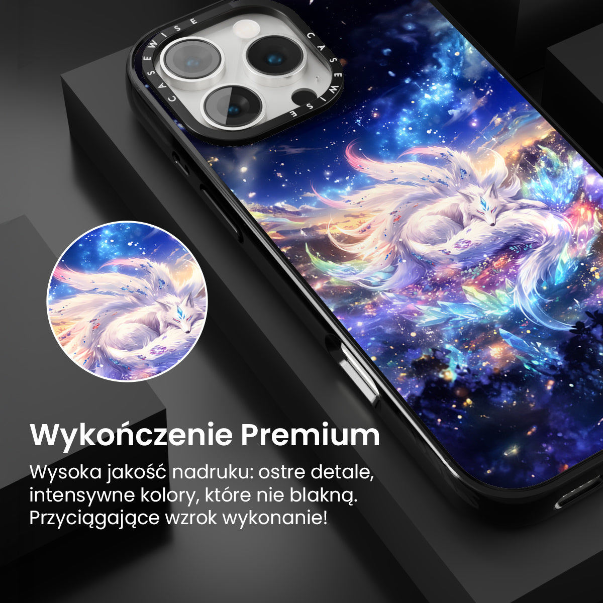 Crystal Sleeping Kitsune Fox - Etui