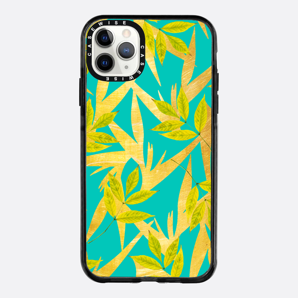 Gold & Teal Florals