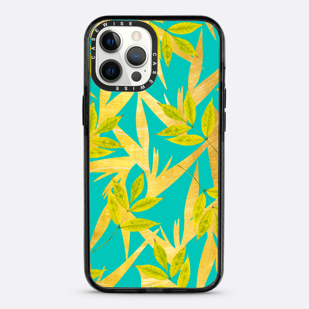 Gold & Teal Florals