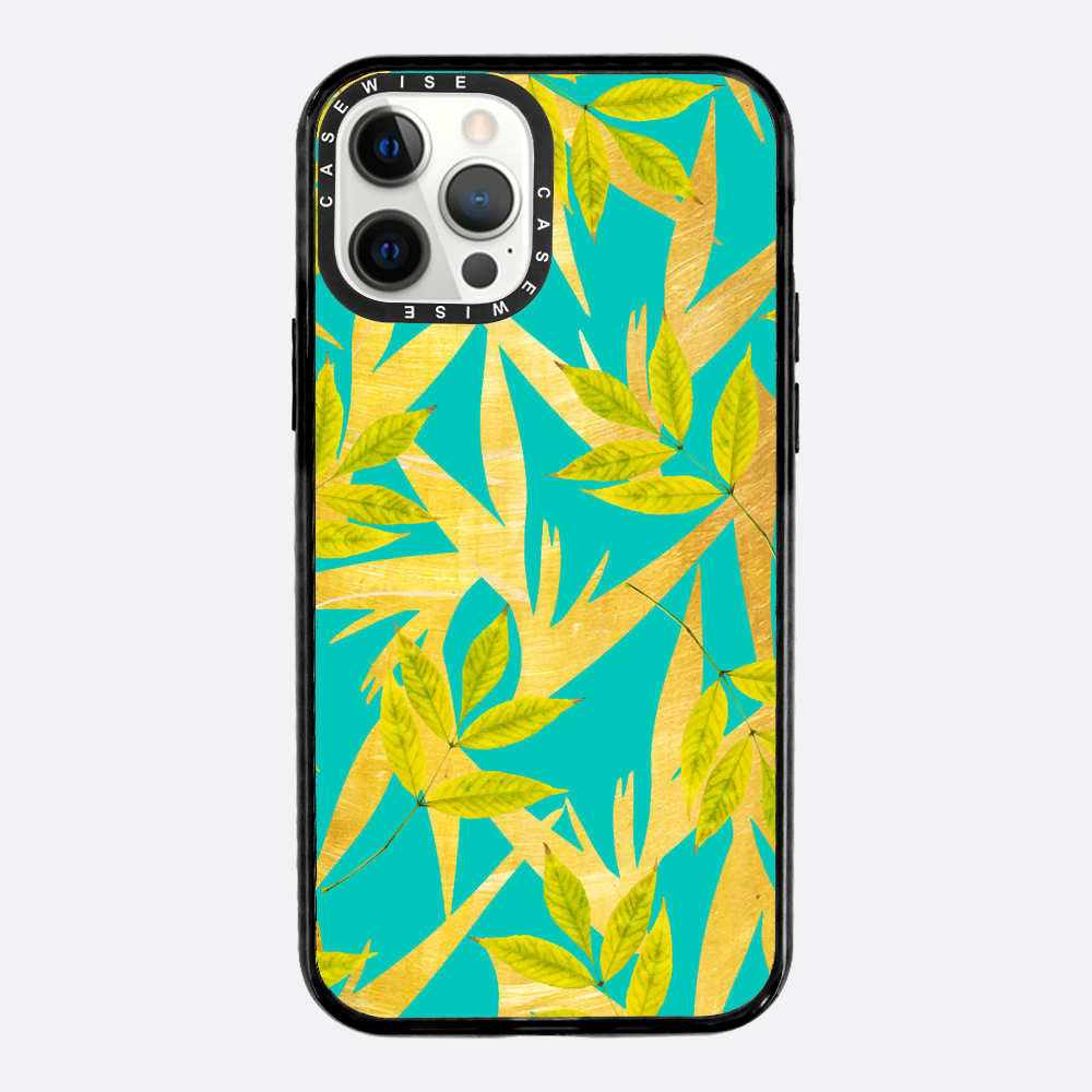 Gold & Teal Florals