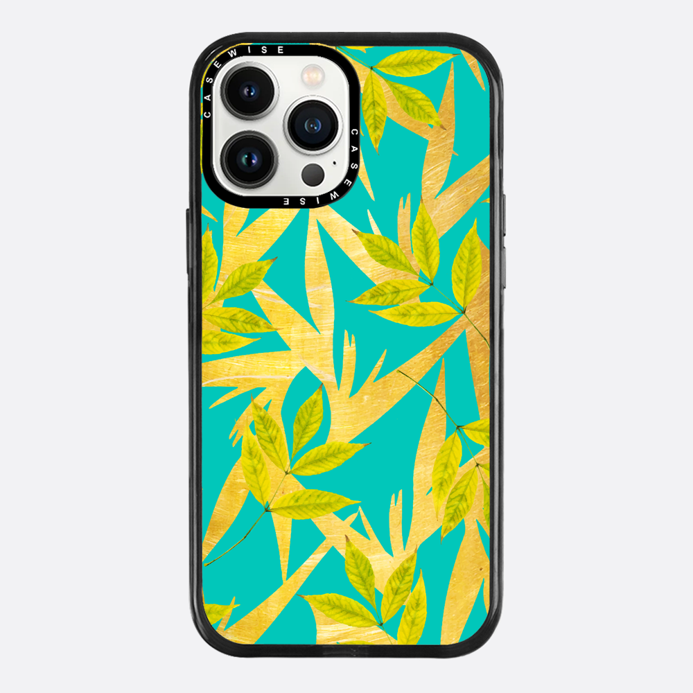 Gold & Teal Florals