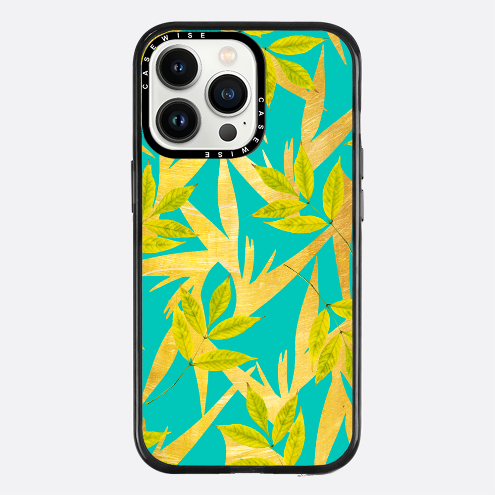 Gold & Teal Florals