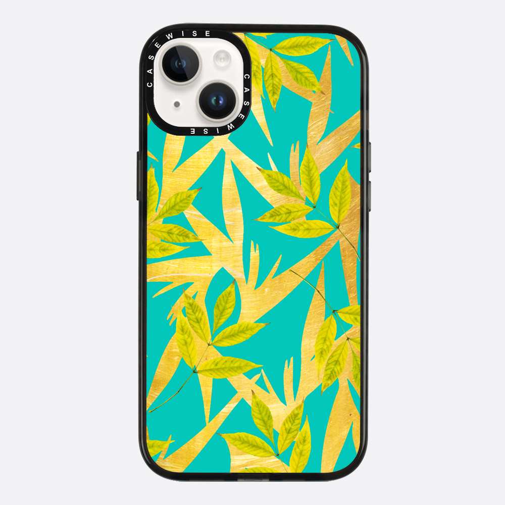 Gold & Teal Florals