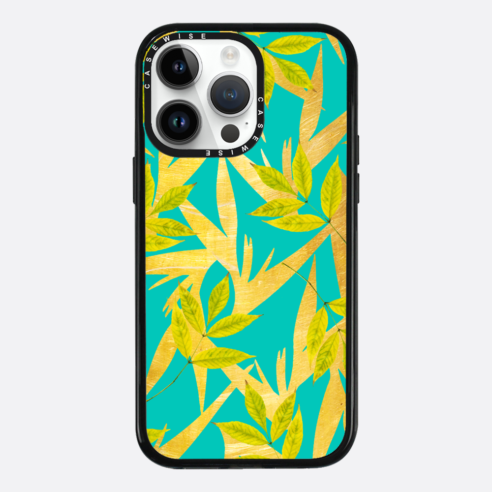 Gold & Teal Florals