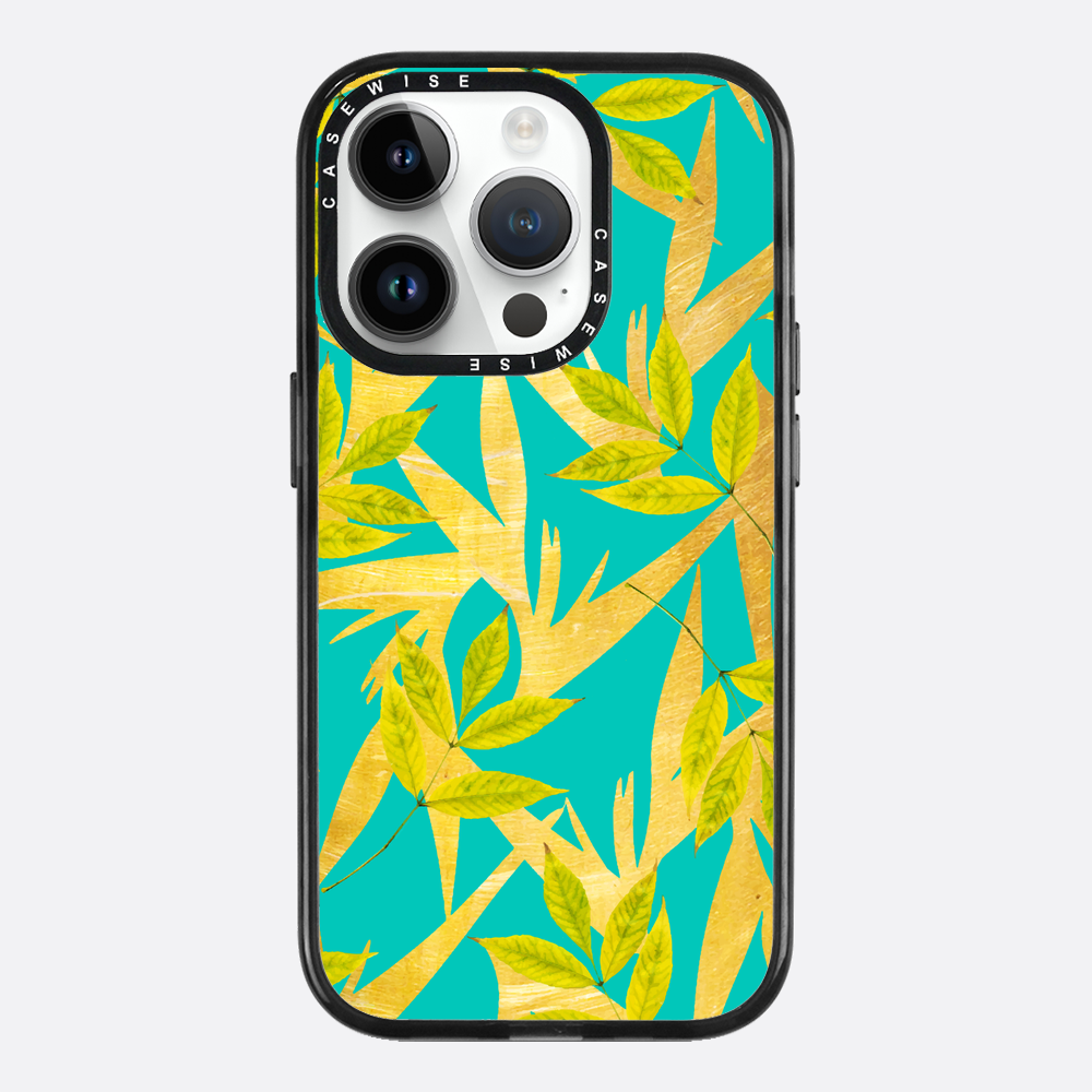 Gold & Teal Florals