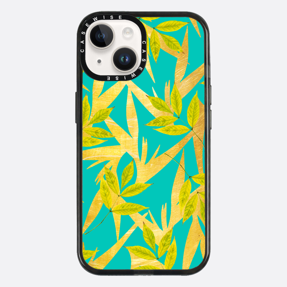 Gold & Teal Florals