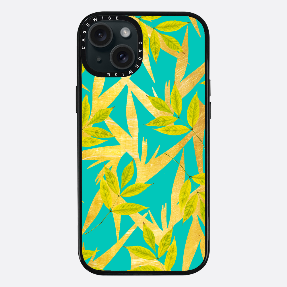 Gold & Teal Florals