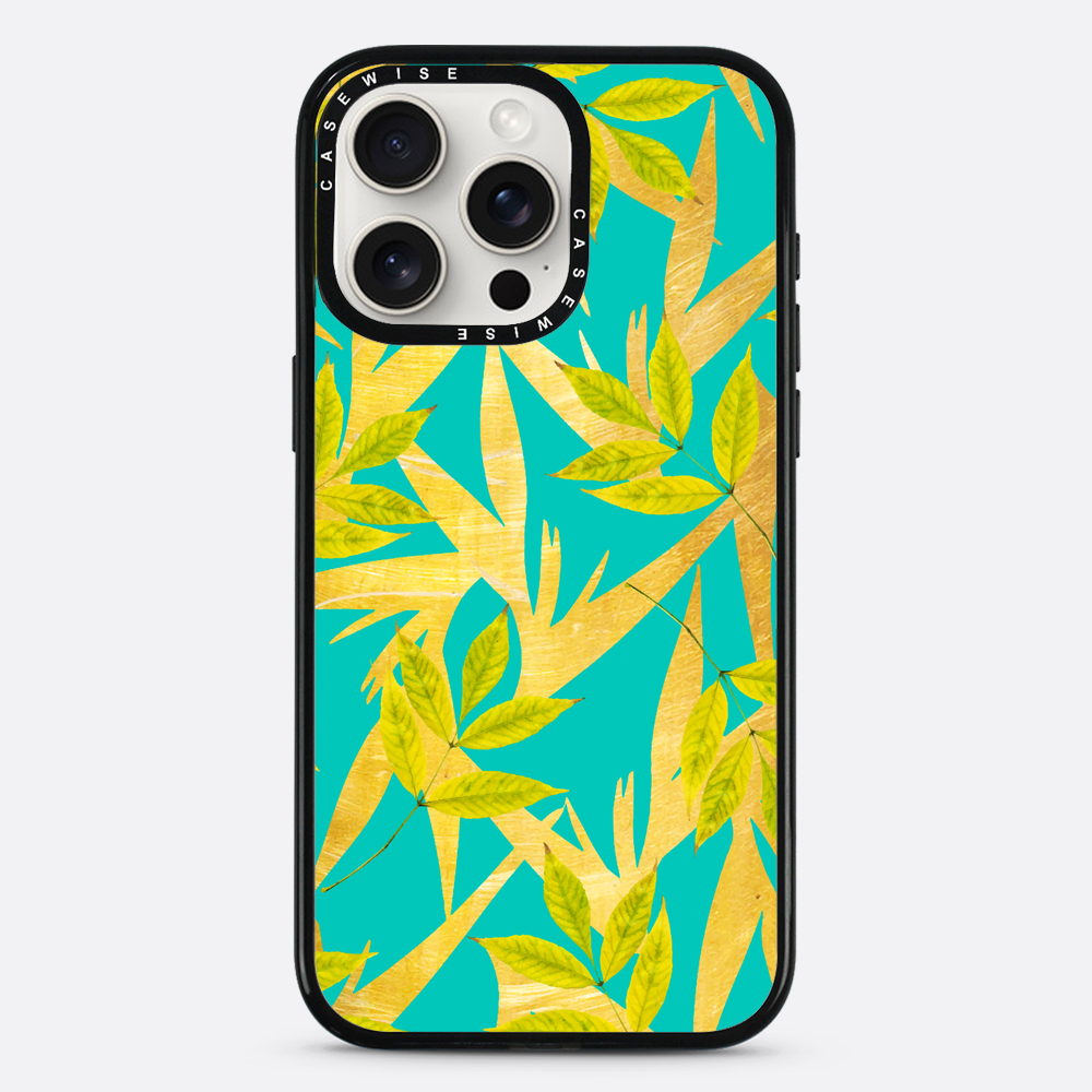 Gold & Teal Florals
