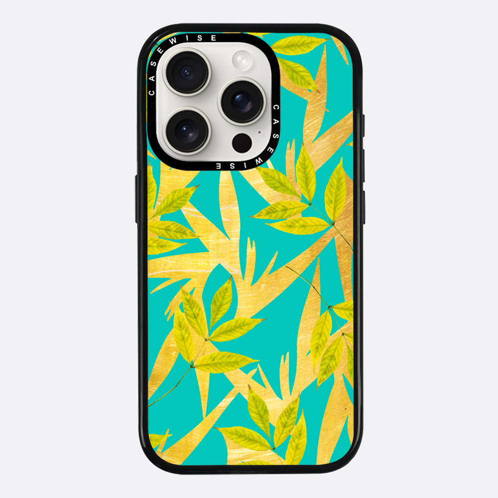 Gold & Teal Florals