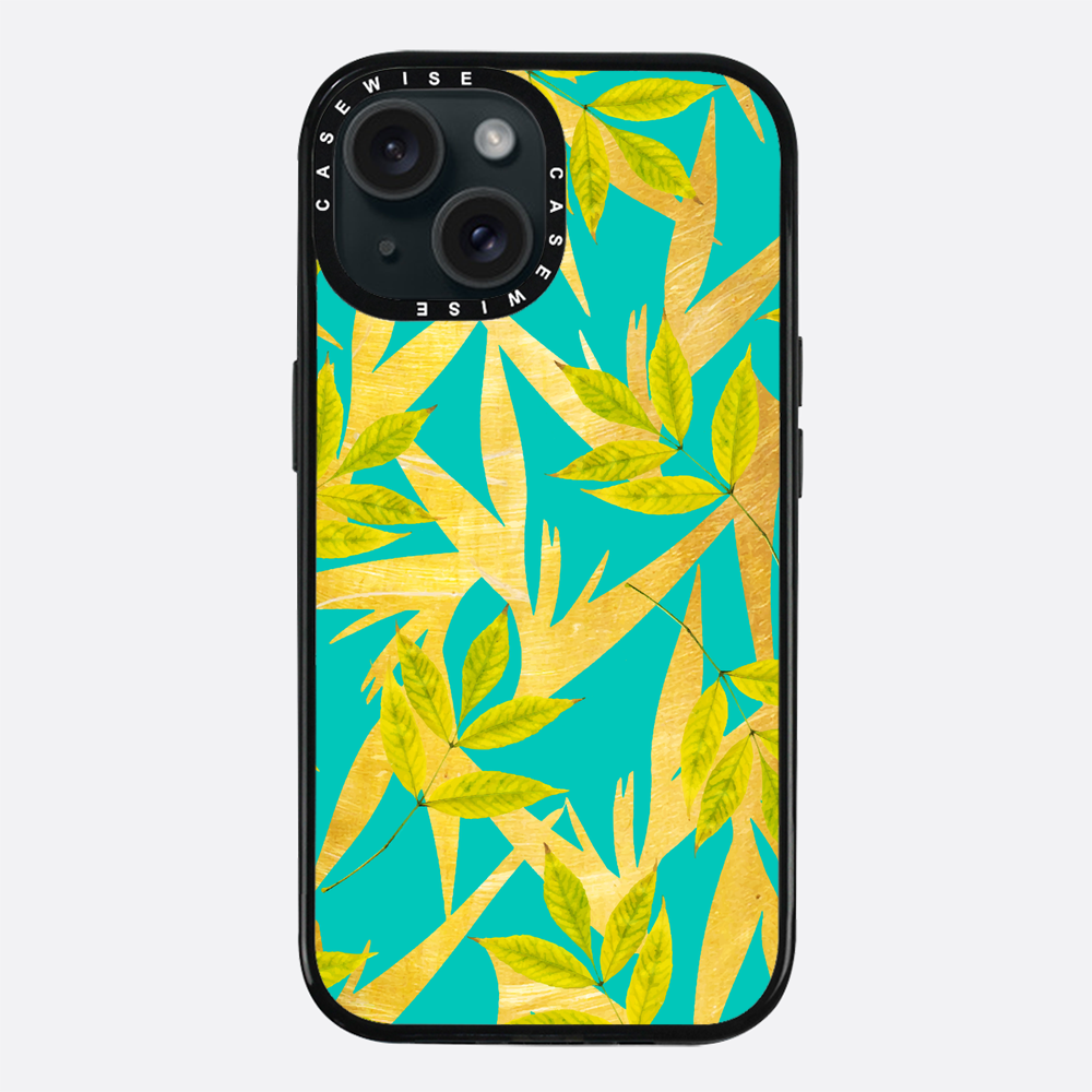 Gold & Teal Florals