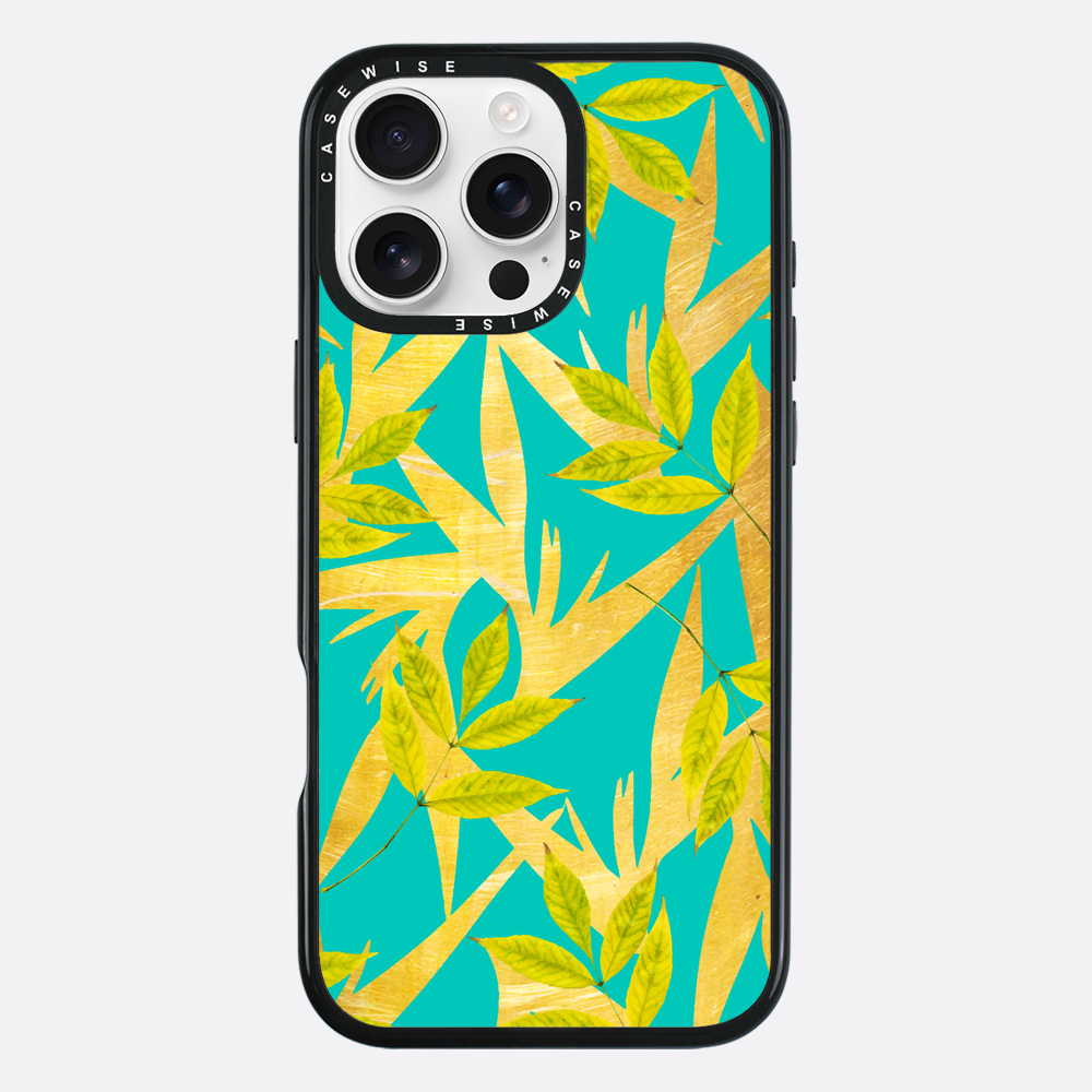 Gold & Teal Florals