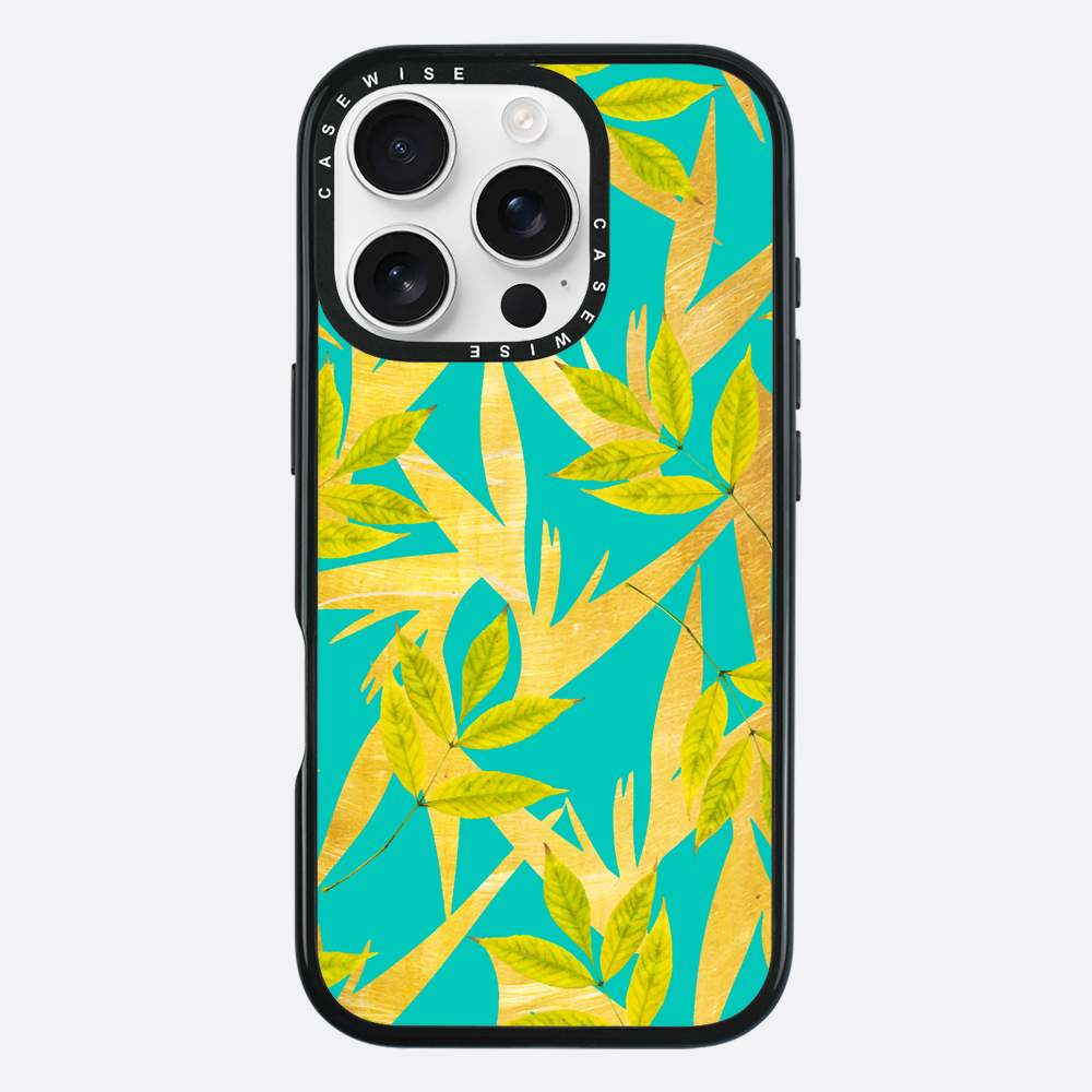 Gold & Teal Florals
