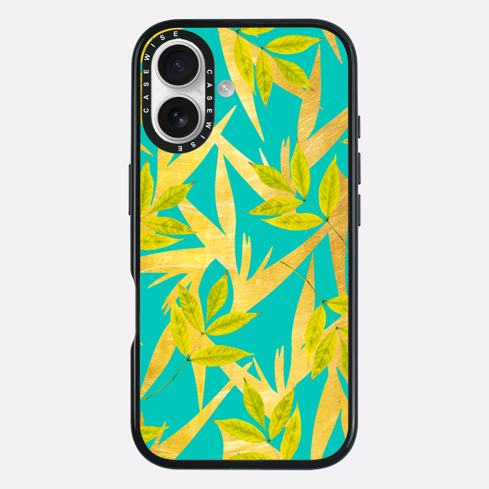 Gold & Teal Florals