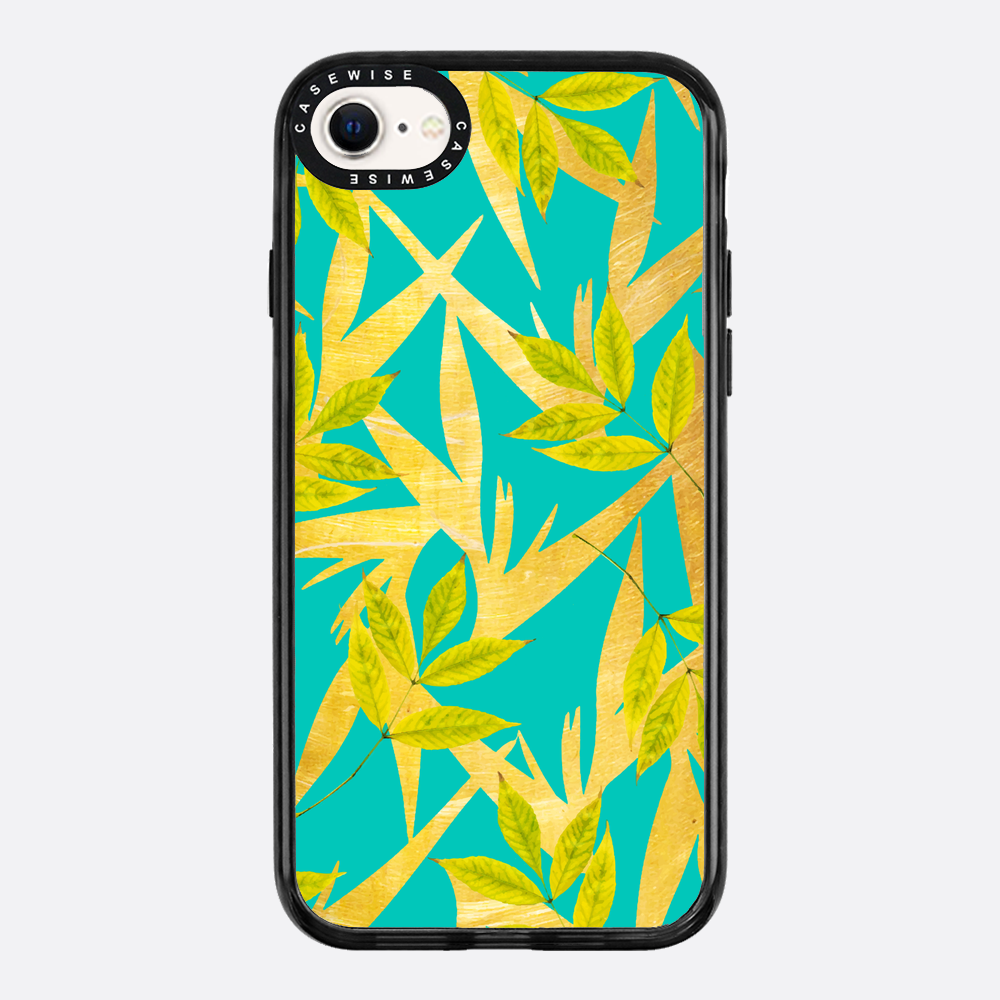 Gold & Teal Florals