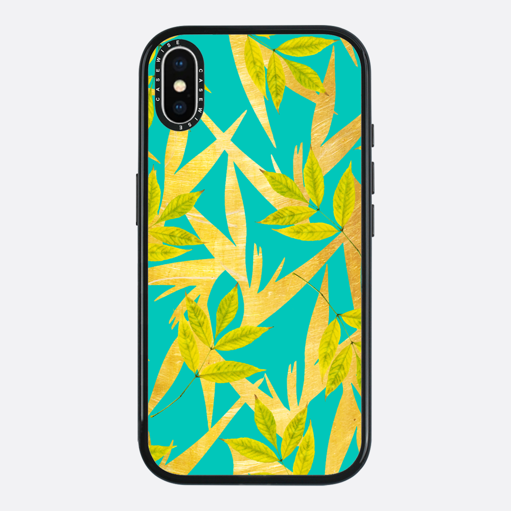 Gold & Teal Florals