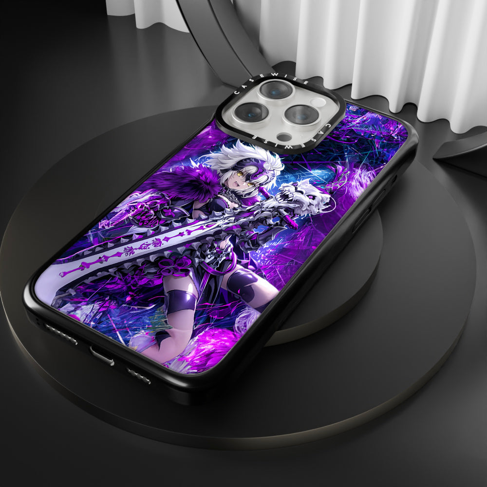 Skeleton Wolf Purple Girl - Etui