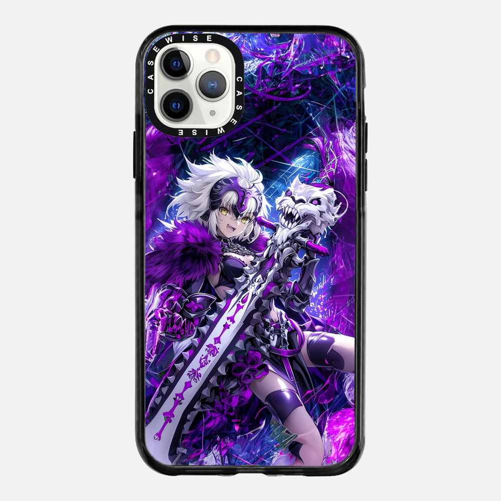 Skeleton Wolf Purple Girl - Etui