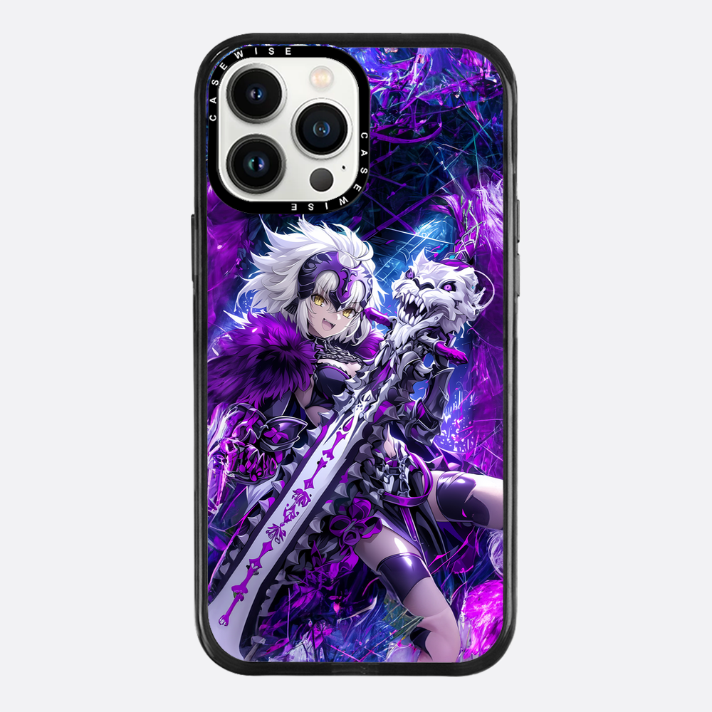 Skeleton Wolf Purple Girl - Etui