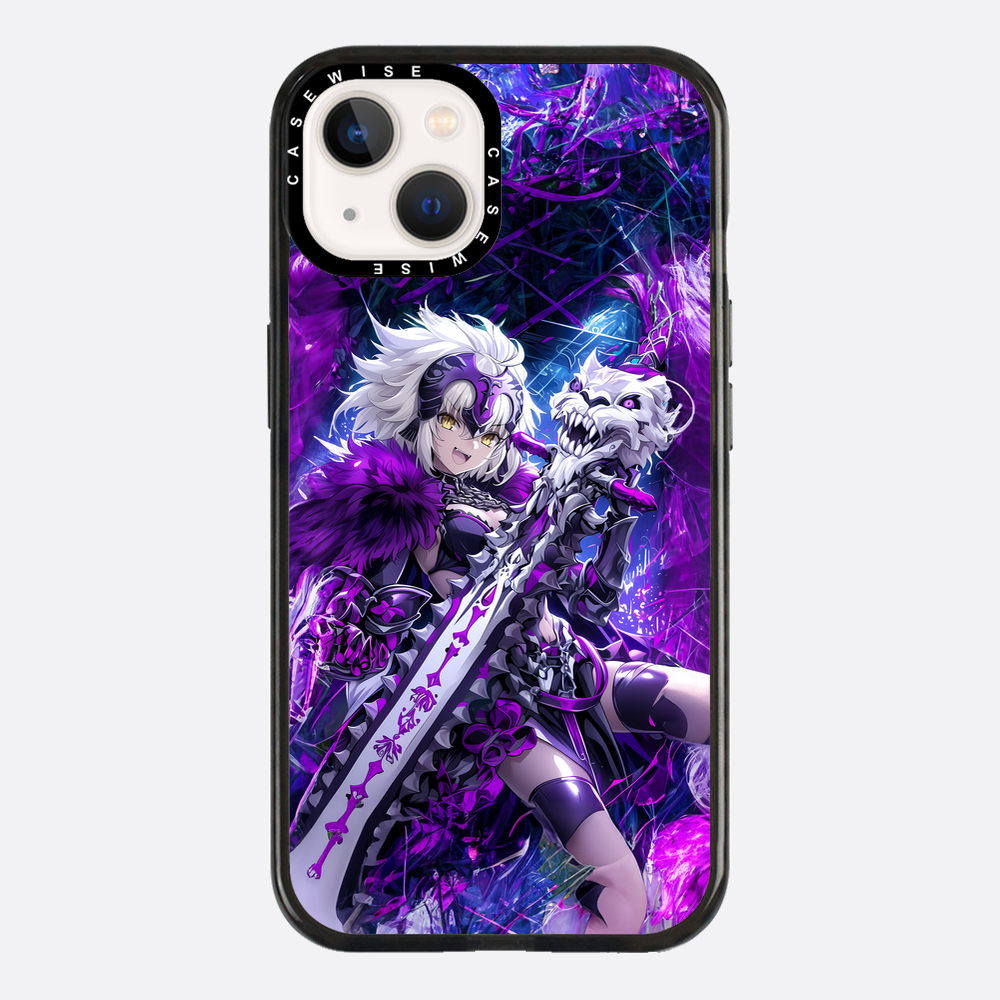 Skeleton Wolf Purple Girl - Etui