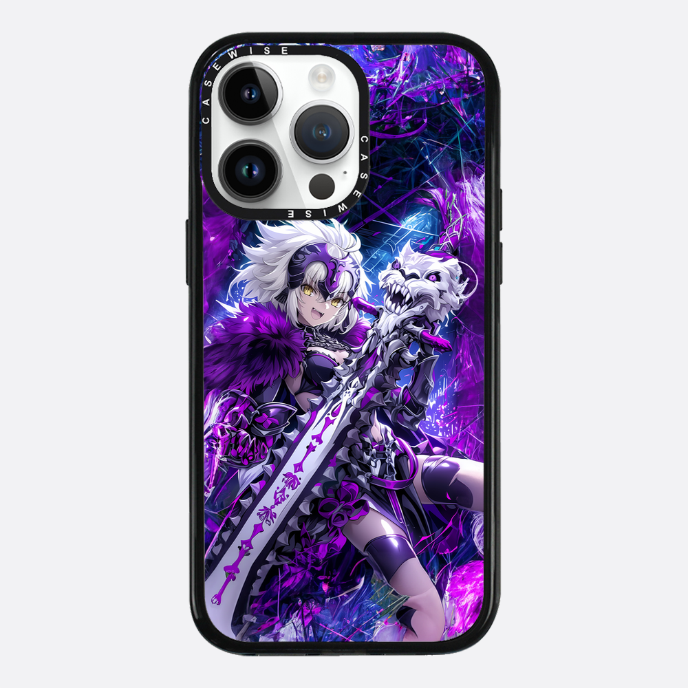 Skeleton Wolf Purple Girl - Etui