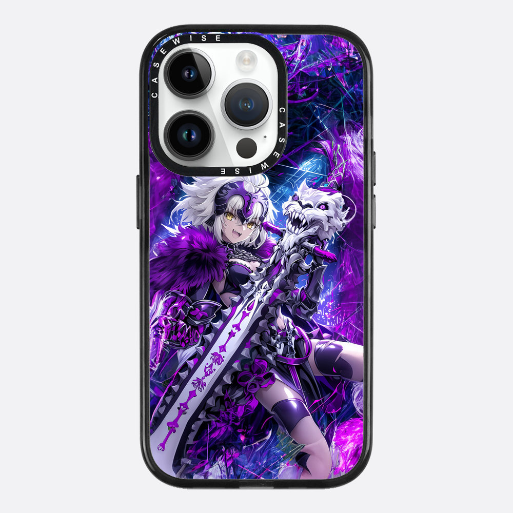 Skeleton Wolf Purple Girl - Etui