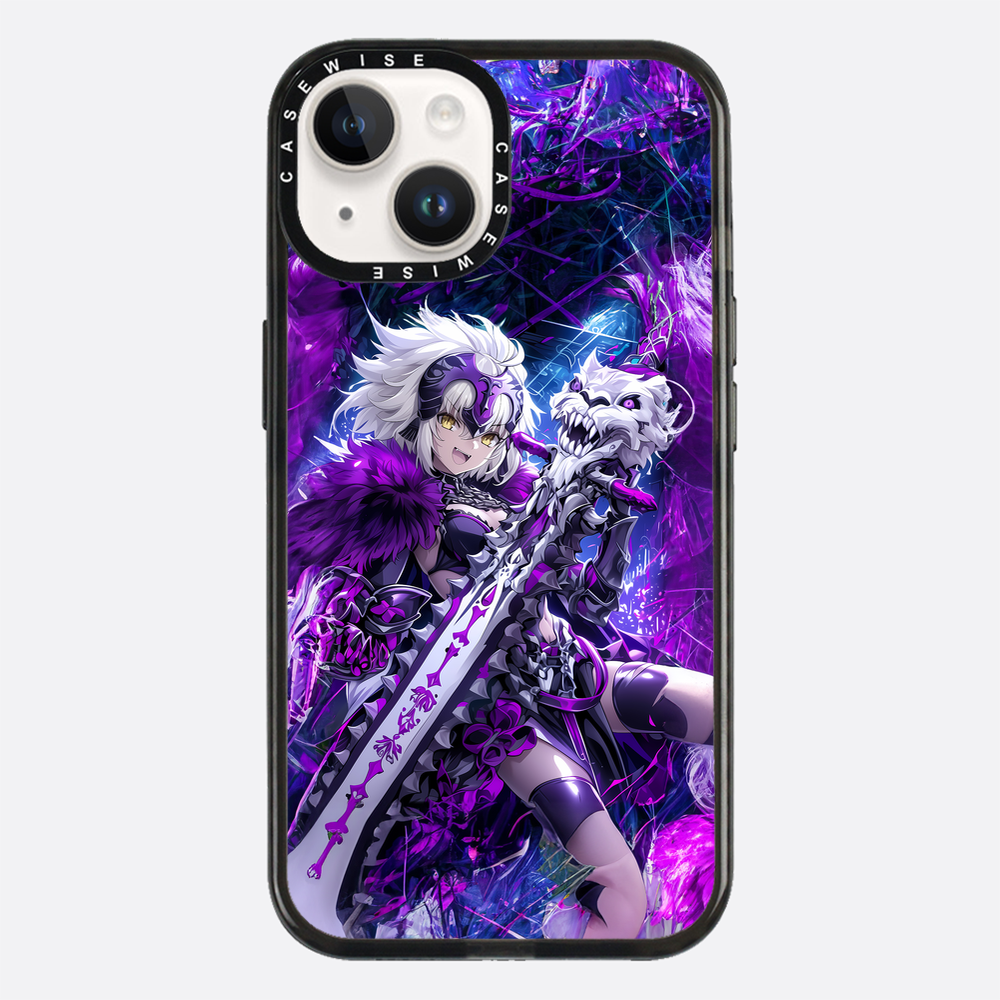 Skeleton Wolf Purple Girl - Etui