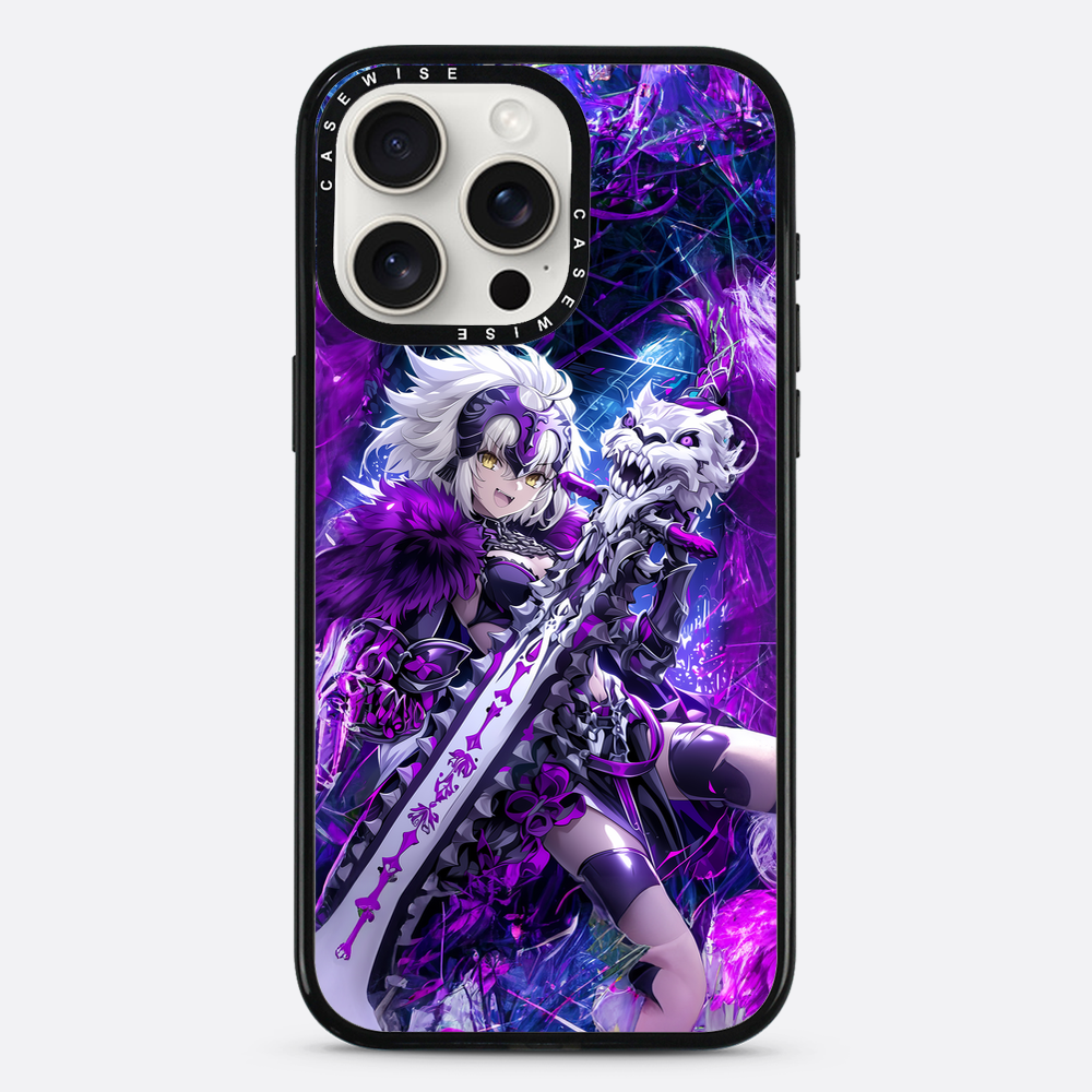 Skeleton Wolf Purple Girl - Etui