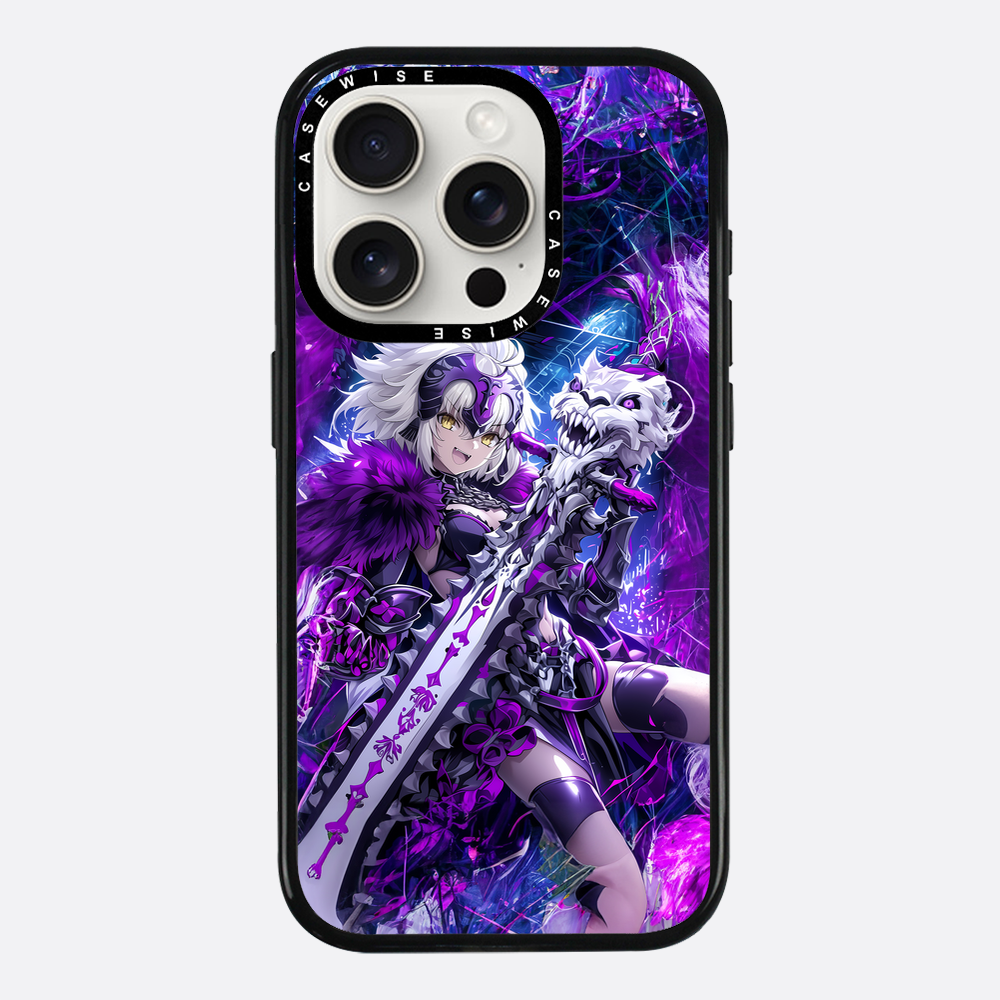 Skeleton Wolf Purple Girl - Etui