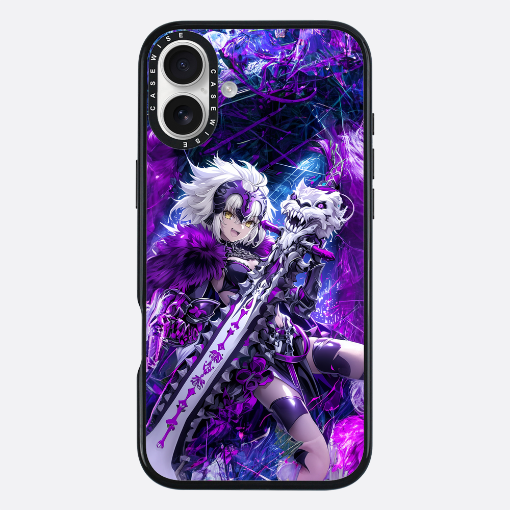 Skeleton Wolf Purple Girl - Etui