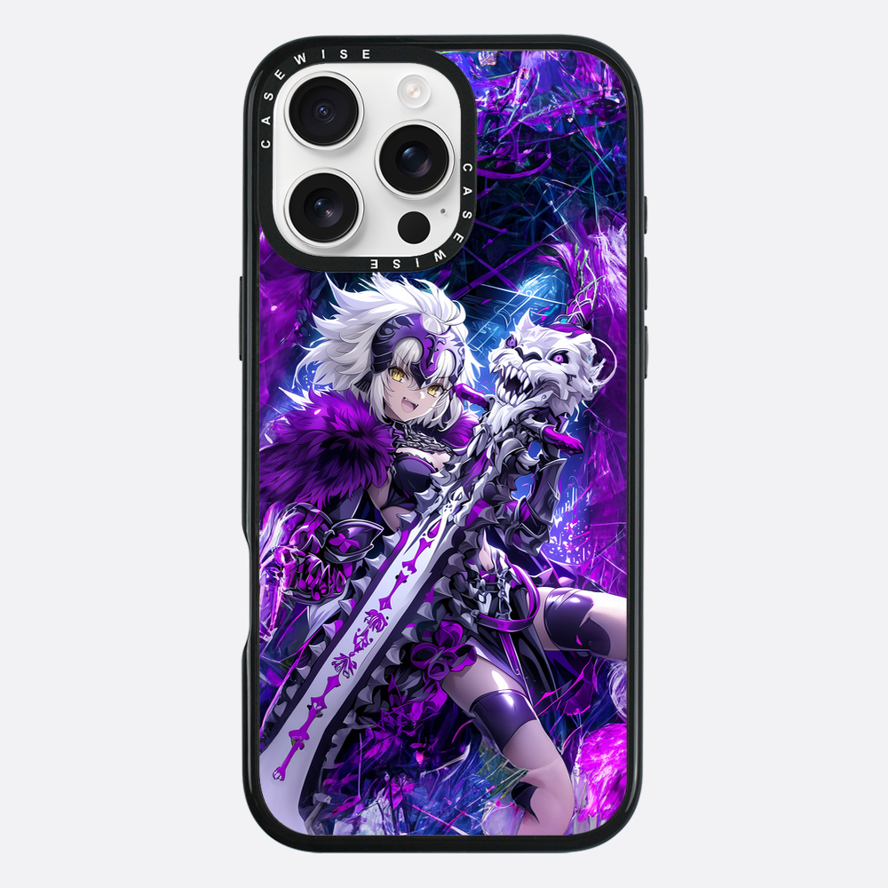 Skeleton Wolf Purple Girl - Etui