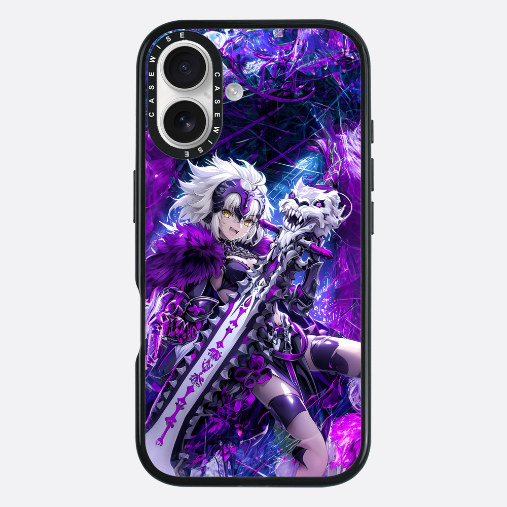 Skeleton Wolf Purple Girl - Etui