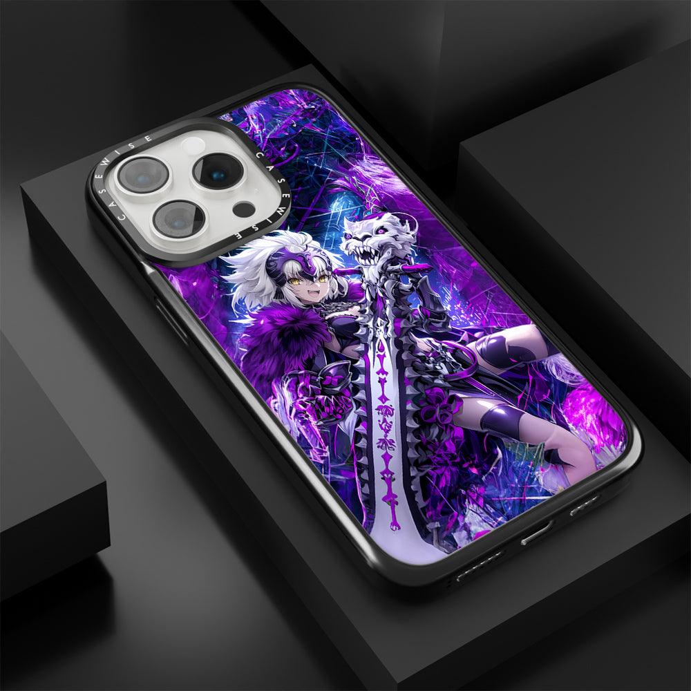 Skeleton Wolf Purple Girl - Etui