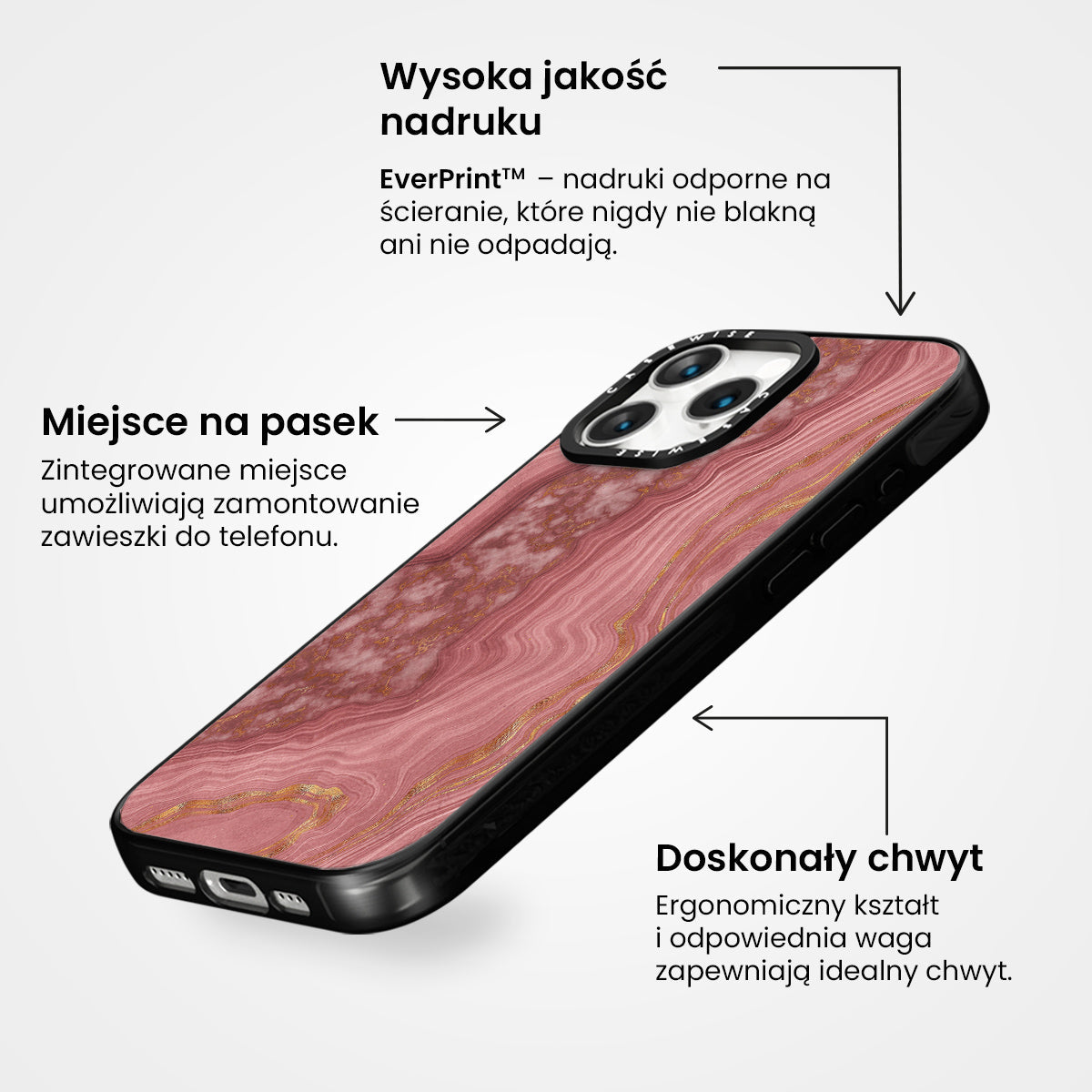 Pink Agate Texture 03 - Etui