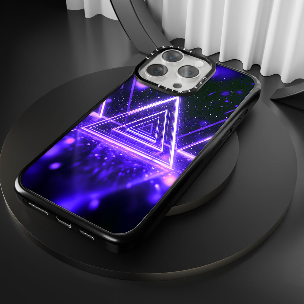 Mystical Symbol Triangles Violet - Etui